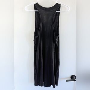 Black Sleeveless Racerback Tank Dress